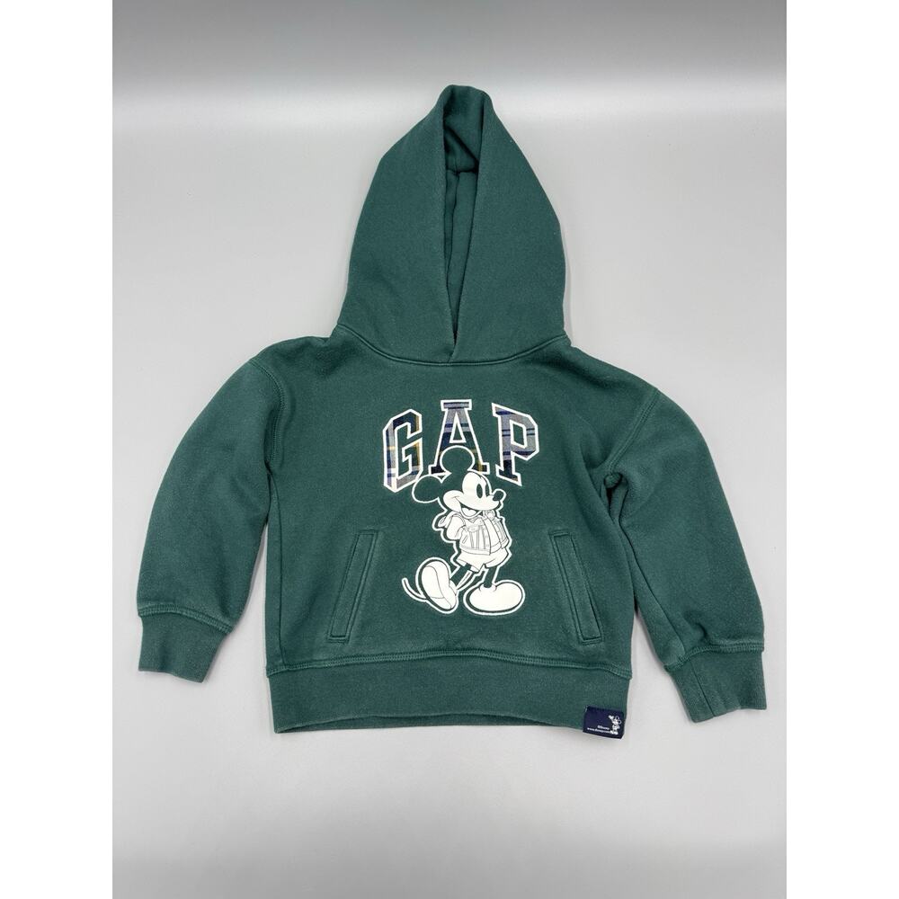 Baby Gap Disney Mickey Mouse Green Sweatshirt Hoodie Size‎ 3 Years